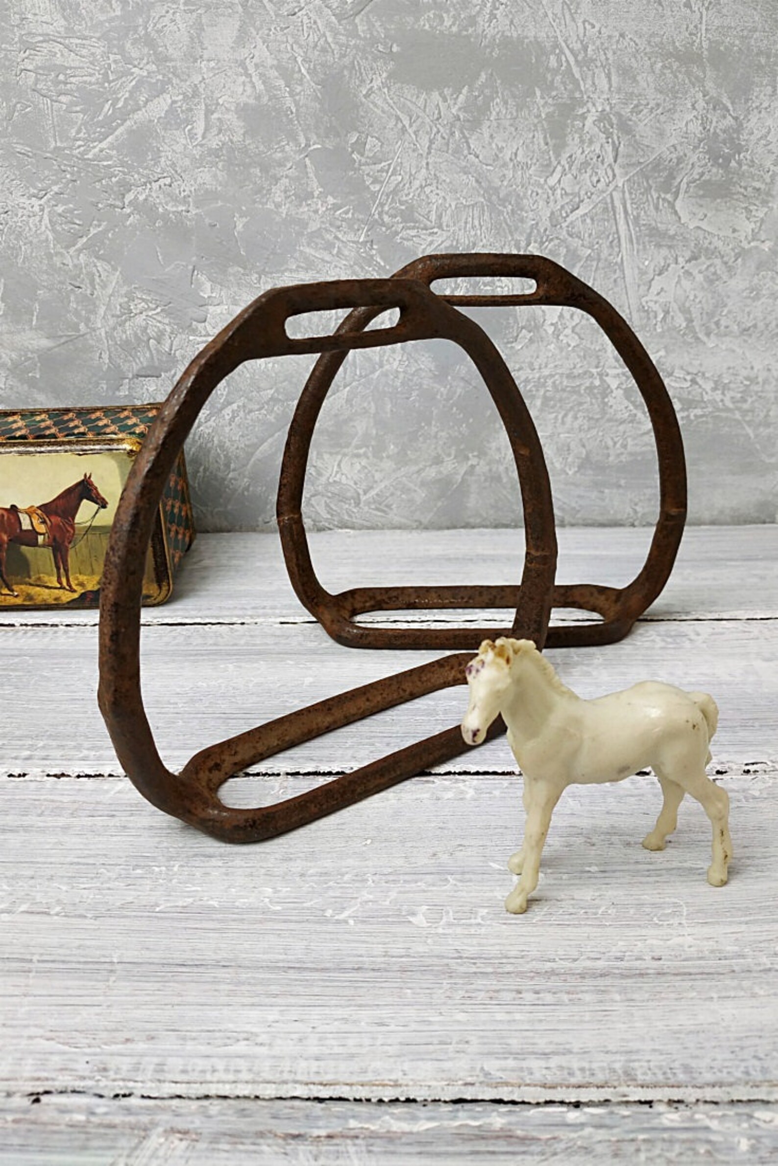 Pair horse stirrups Horseback riding Russian antique primitive Etsy