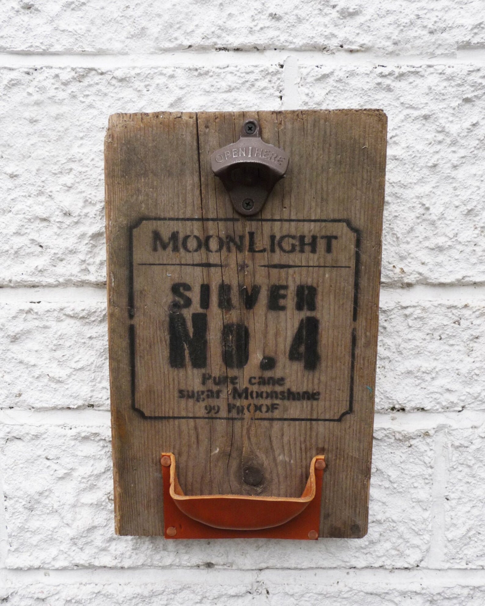 Wall Mounted Bottle Opener Board Reclaimed Wooden Scaffold Board With