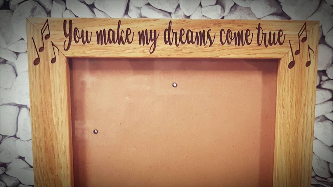 Wedding Personalised Photo Frame Wedding Song Lyrics Etsy UK