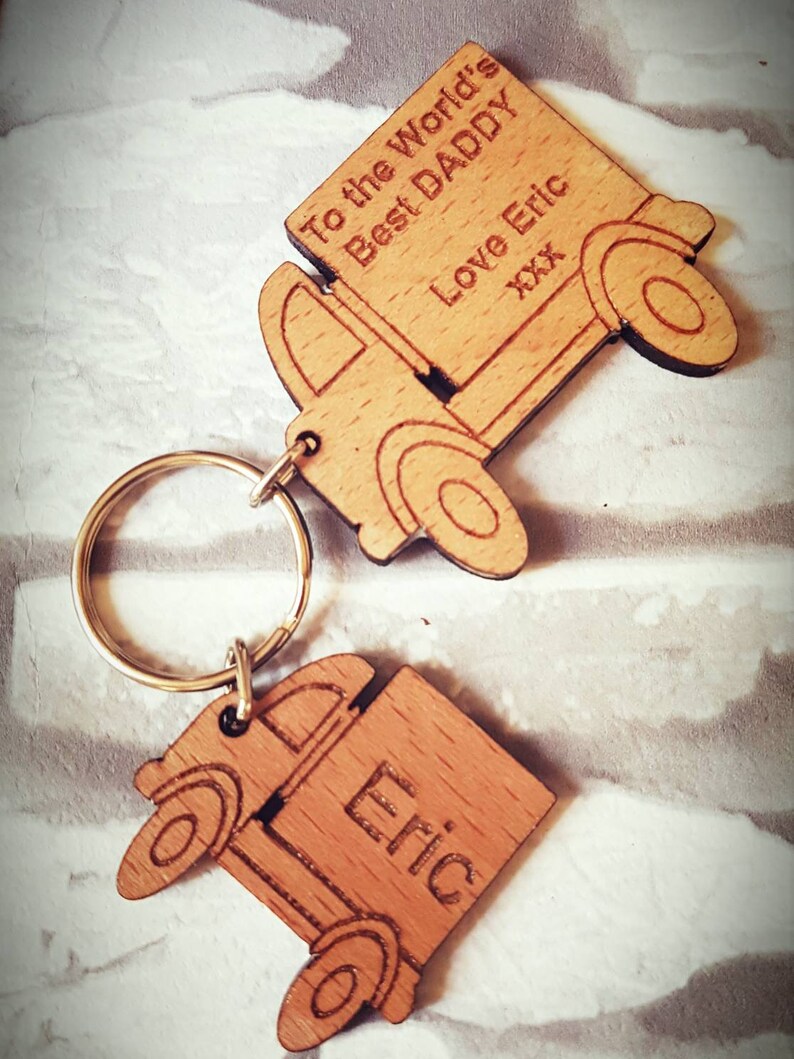 personalised keyrings for fathers day