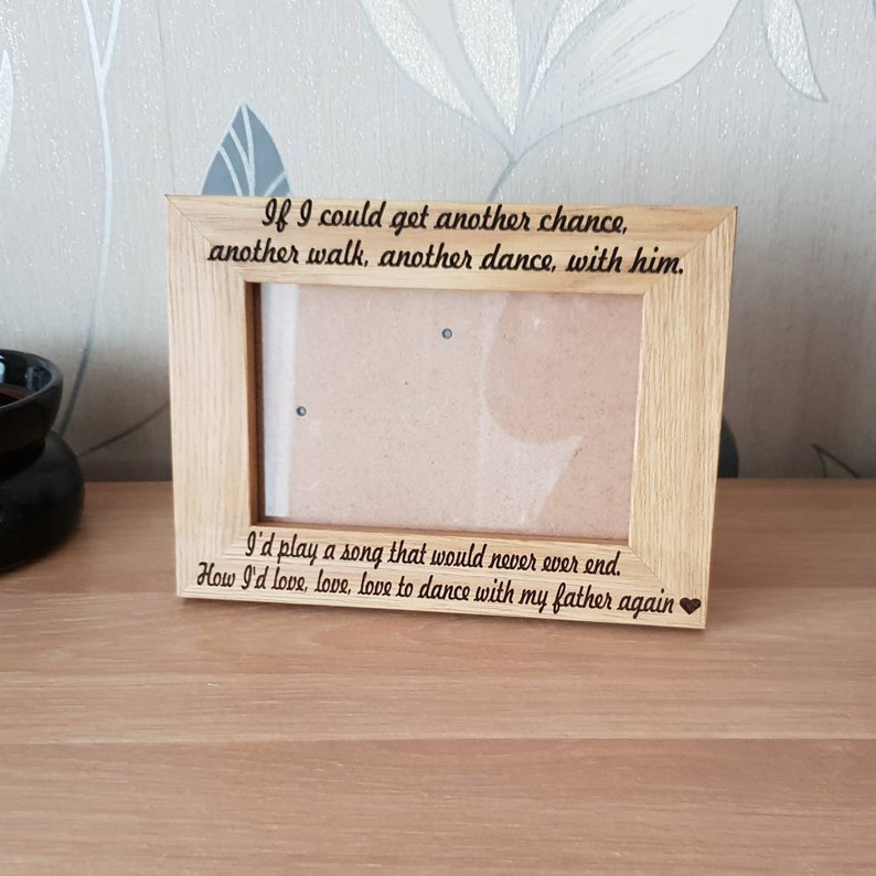 Memorial Father Photo Frame Dad Memorial Frame Loving Memory Etsy