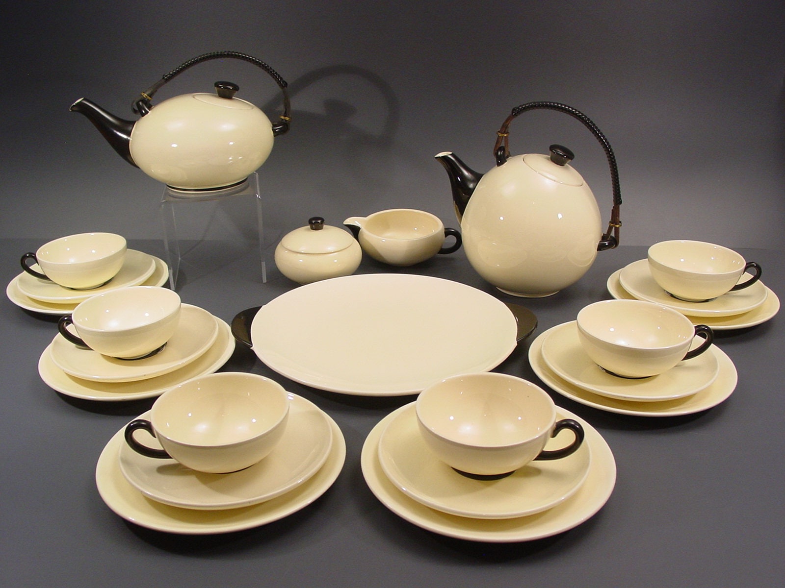 Servicio de te y cafe WAECHTERSBACH HAARLEM diseno Ursula FESCA 1932 Ceramica Republica de Weimar Estilo industrial aleman Art Deco Bauhaus Etsy Espana