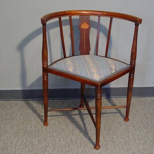 ART NOUVEAU hoekstoel Josef Marie Olbrich Darmstadt Mathildenhoehe rond 1900 wenen seciession werkstaette
