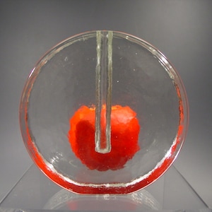 ICE GLASS Solifleur vase - Wiesenthalhutte - Design Klaus Breit 1960s vintage Mid-Century German modernism