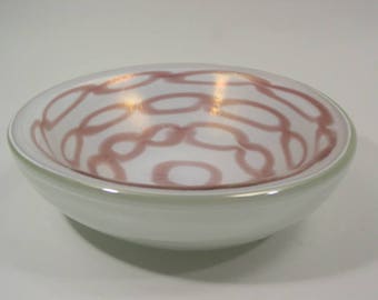 Archimede SEGUSO MURANO art glass bowl d 7.6" modernism venini barovier Mid-Century Italian vintage - collectible beautiful thick glass bowl