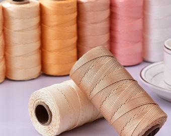 1.0mm Bright Polyester Macrame cord  Knotting cord 150yards a Roll Jewelry Making cord  Bracelet cord