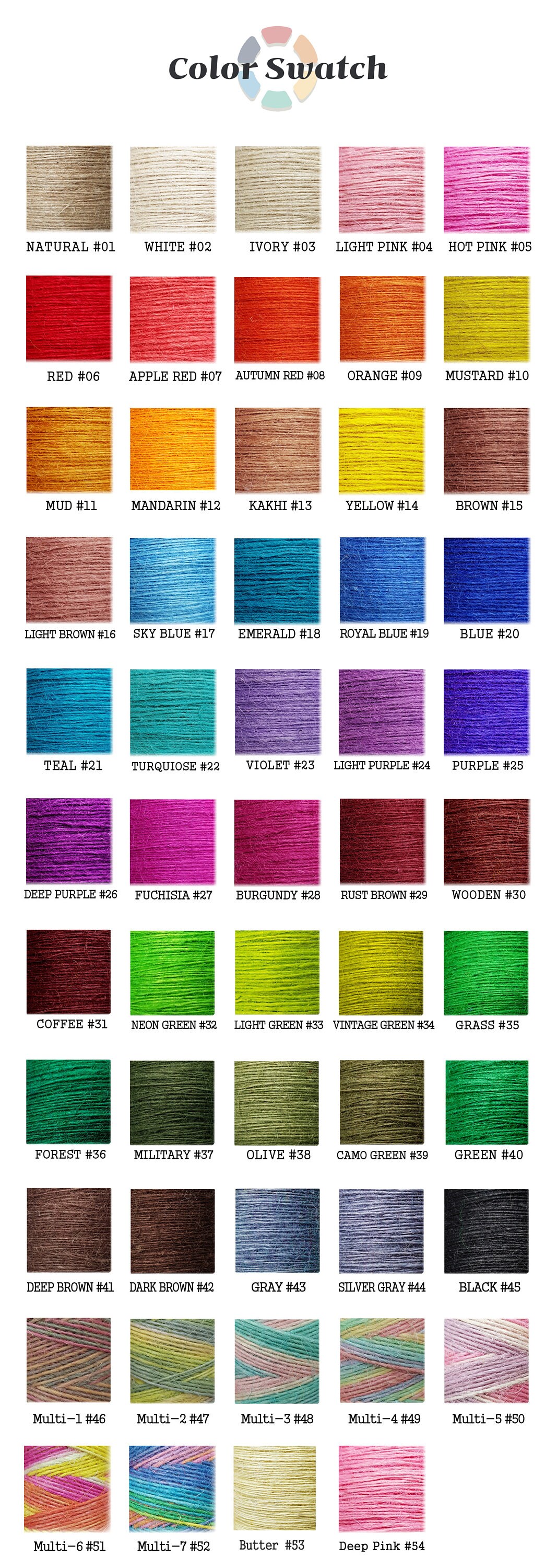 0.7MM Weaving Jute thread Embroidery Thread 1ply Jute cord Etsy