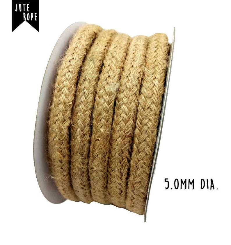 Jute Braid ROPE 3mm and 5mm Floral & Garden decor rope Thick Etsy