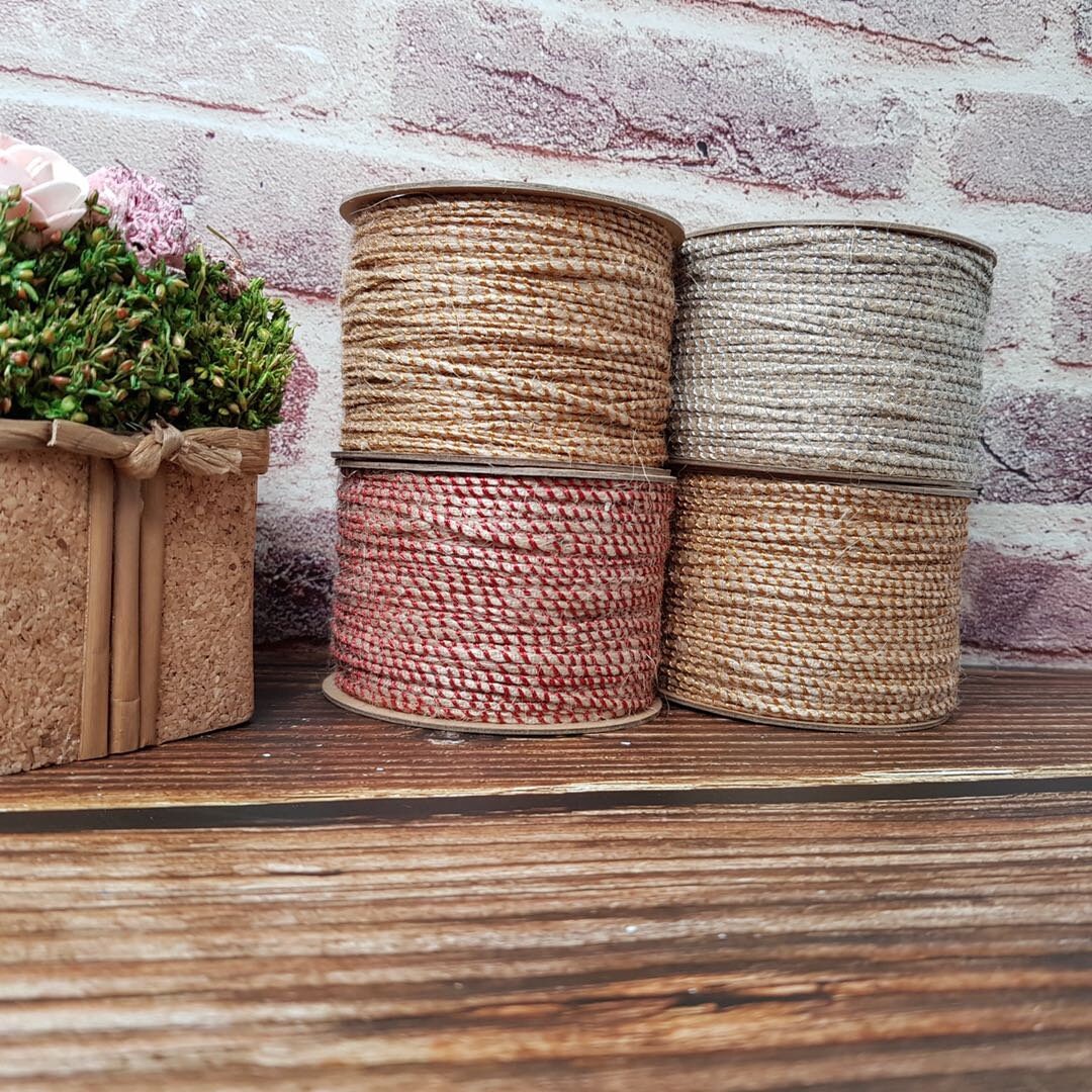 1.2MM Metallic GIFT Wrapping Cord 120yard Full Roll Fancy Etsy