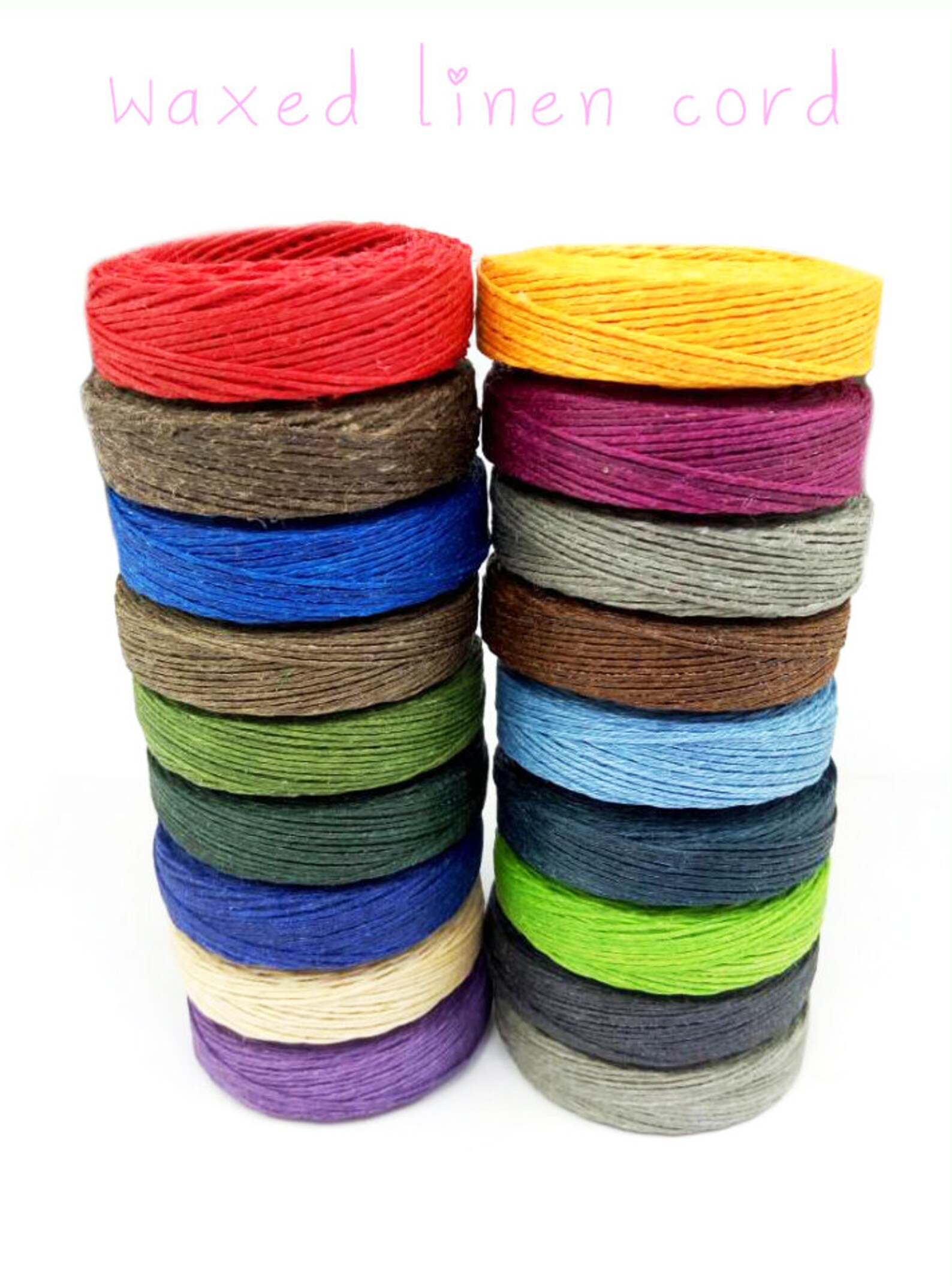 Premium Waxed Linen Cord Robust & Strong 10LB Test 25yards Etsy