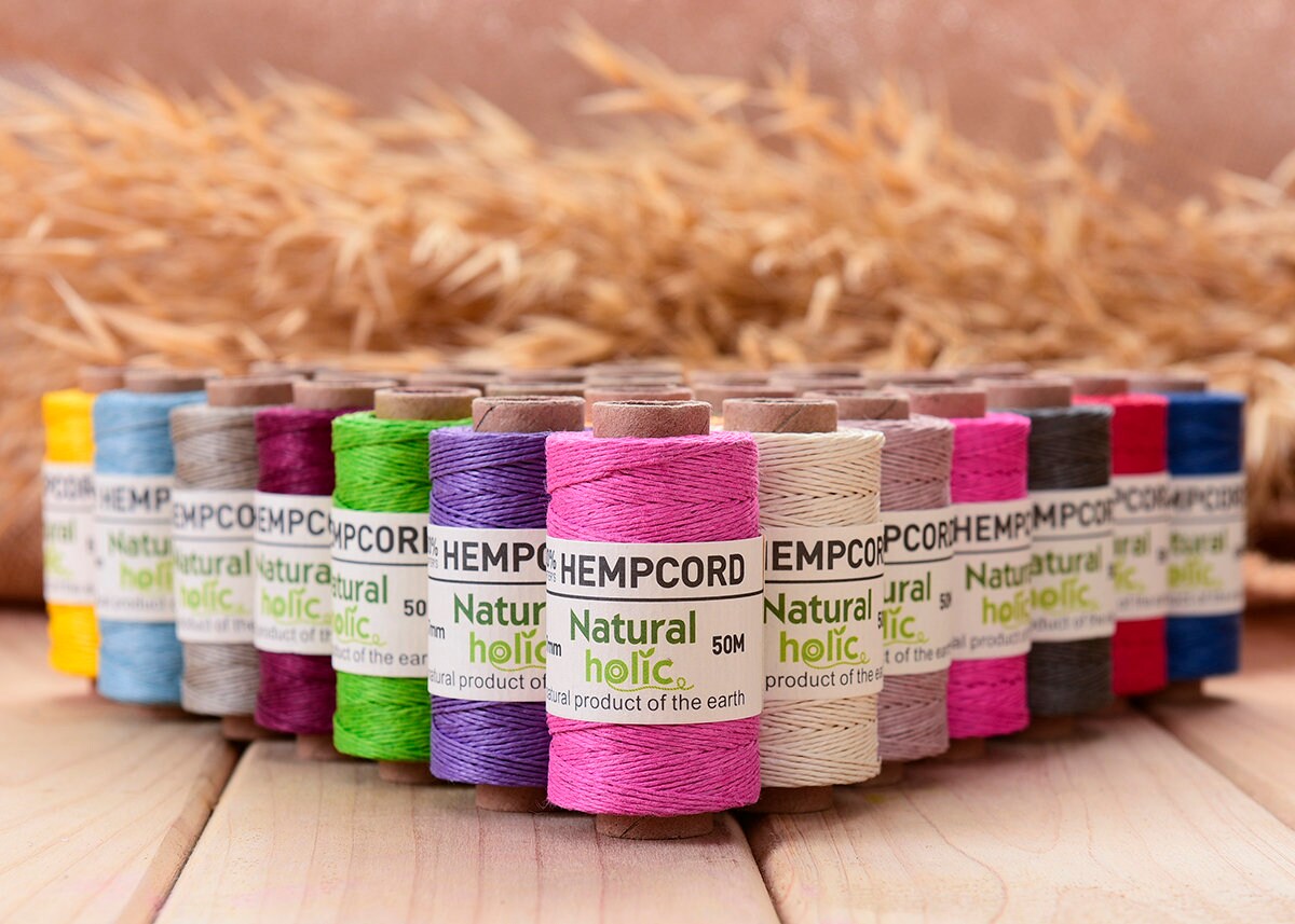 0.7MM Polished Hemp cord Hemp Thread 50Meters Full Roll 100 Etsy