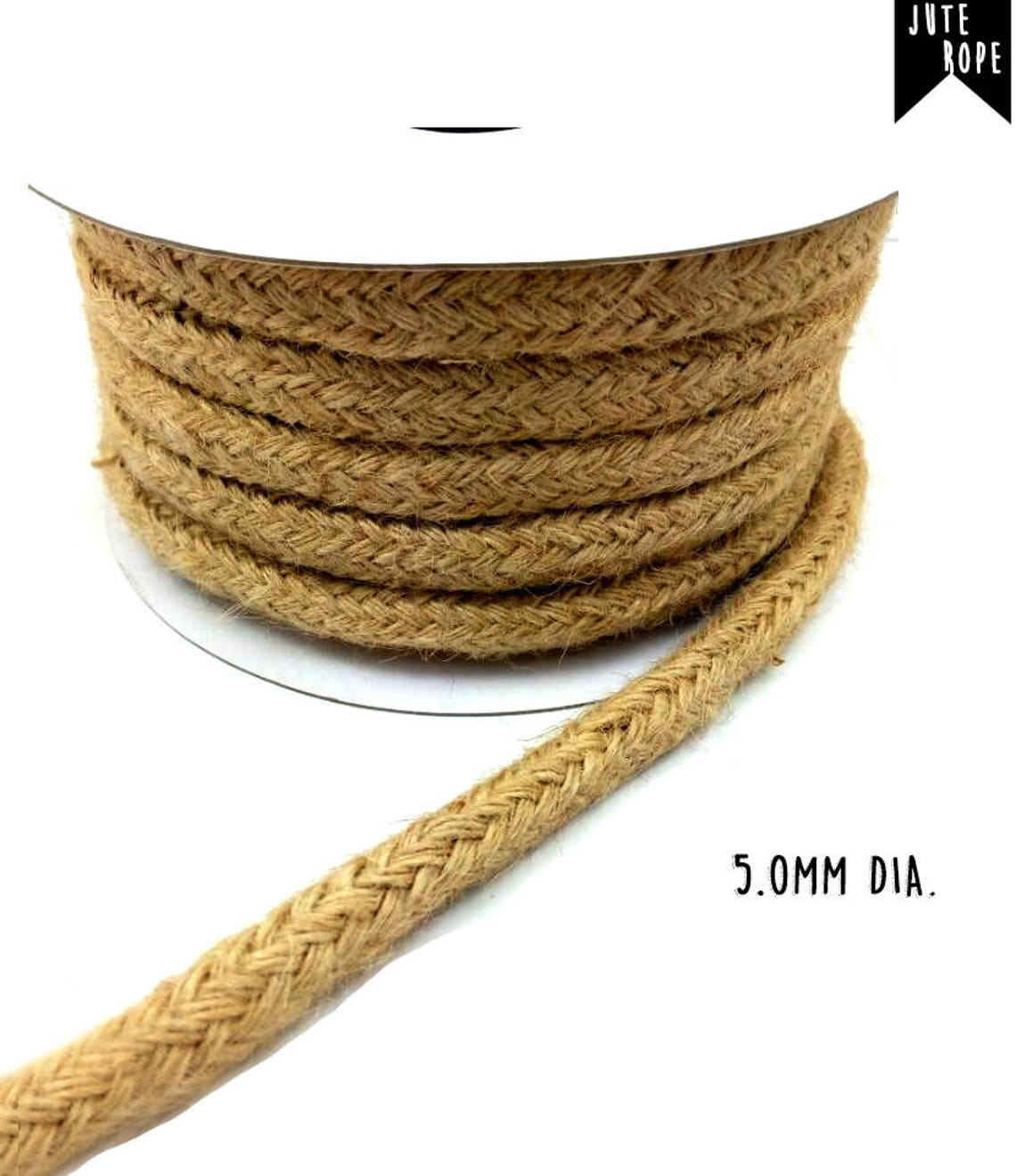 Jute Braid ROPE 3mm and 5mm Floral & Garden decor rope Thick Etsy