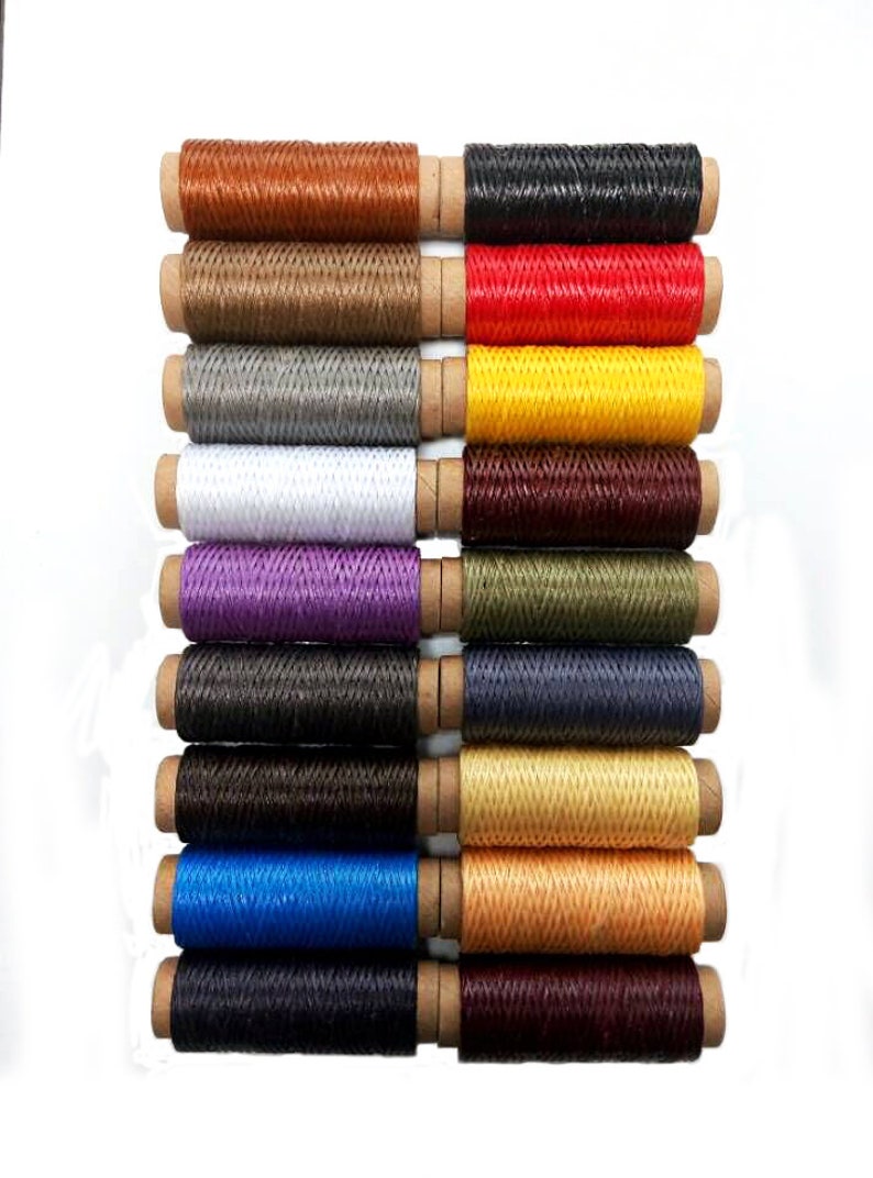 1.0MM BRAID Waxed Leather Thread 25Yards Full Roll Simulated Etsy