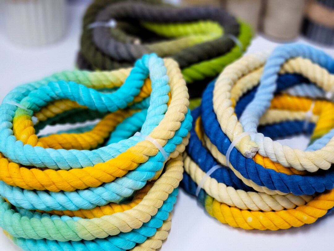 13MM Variegated Rope Multi Color Cotton Rope Dog Leash Making Etsy