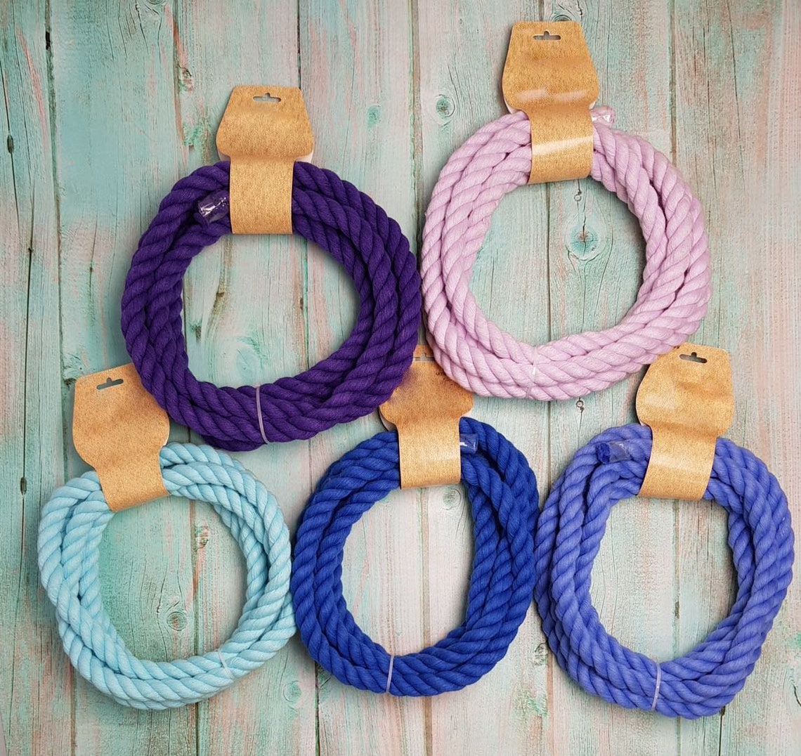 12MM Pure Cotton Rope Dog Leash Making Cotton MACRAME ROPES Etsy