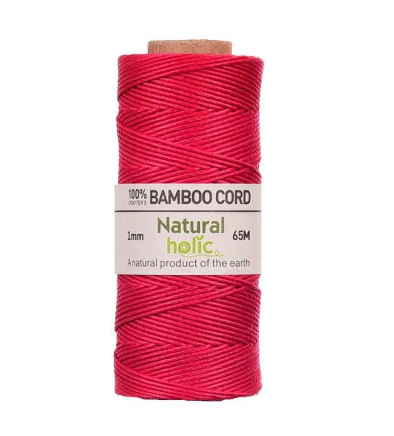 65Meters Polished BAMBOO CORD 1.0MM Dia. 100 BAMBOO Yarn 20lb Etsy