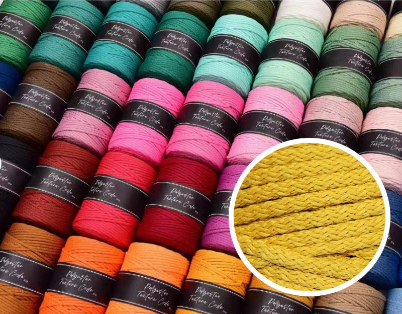 Crochet Rope 6 Mm IN BULK 16 Rolls / Macrame Cord/ Polyester Yarn for DIY  Projects/ Best Quality Yarn 