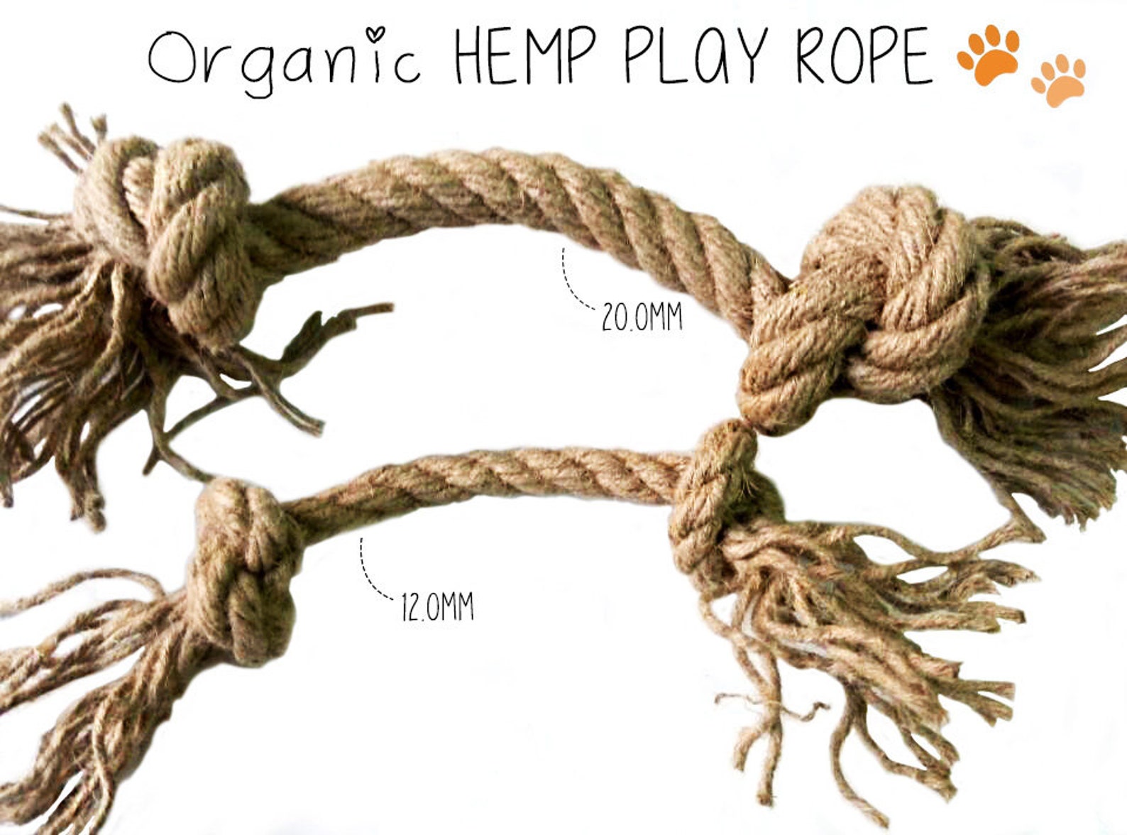 Hemp for Pets Natural DOG Toys 100 HEMP ROPE Dog Toy 20MM & Etsy
