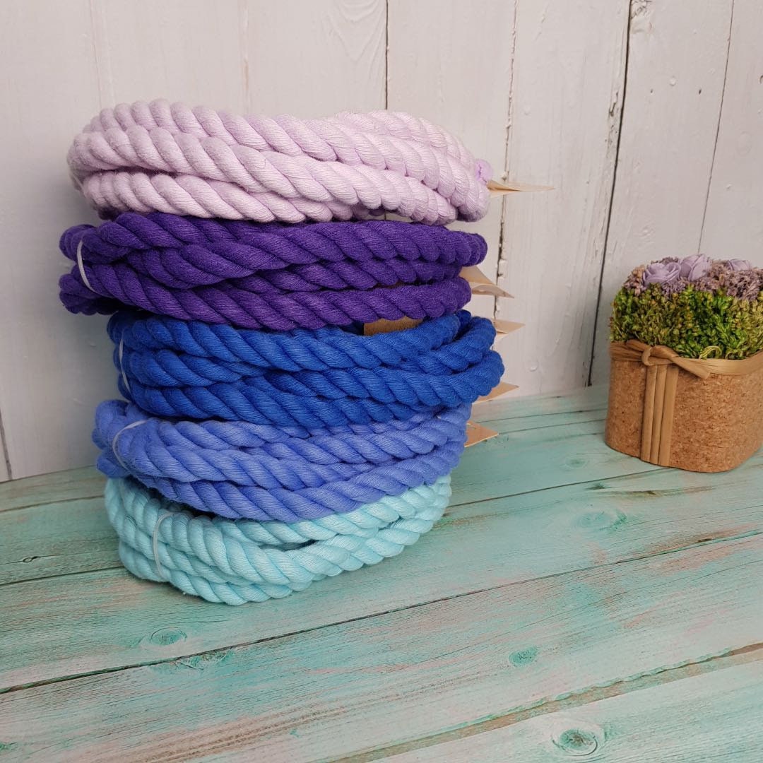 12MM Pure Cotton Rope Dog Leash Making Cotton MACRAME ROPES Etsy