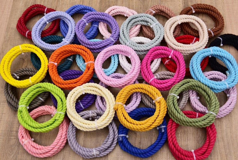 12MM Pure Cotton Rope Dog Leash Making Cotton MACRAME ROPES Etsy