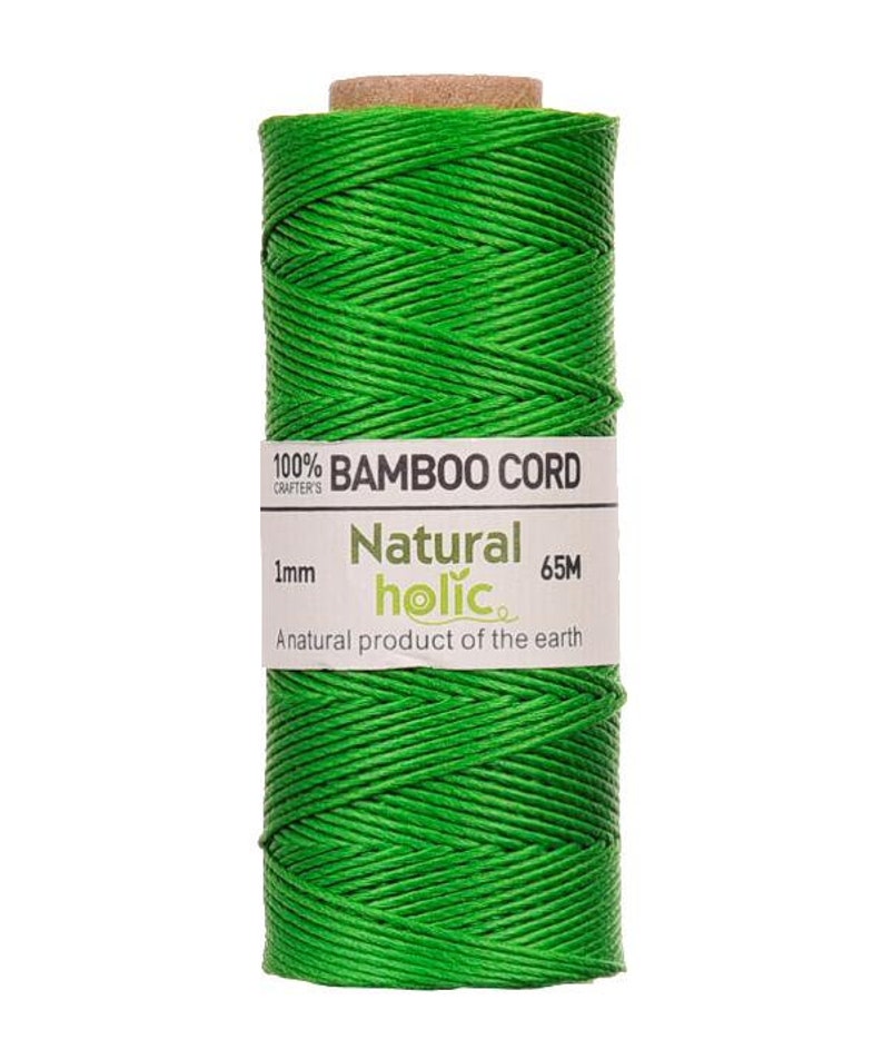65Meters Polished BAMBOO CORD 1.0MM Dia. 100 BAMBOO Yarn 20lb Etsy