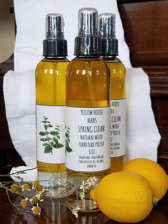 Spring Clean Natural Wood Furniture Polish Etsy