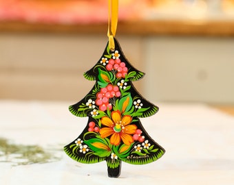 Ornement d'arbre de Noel, décoration d'arbre de Noel en bois, décorations uniques d'arbre, bas de Noel, suspension unique de Noel, bas de fée