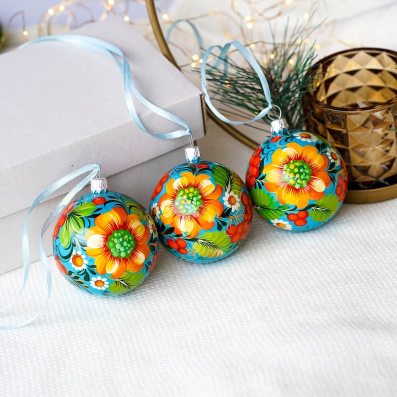 sunflower christmas ornaments ukrainian ornaments