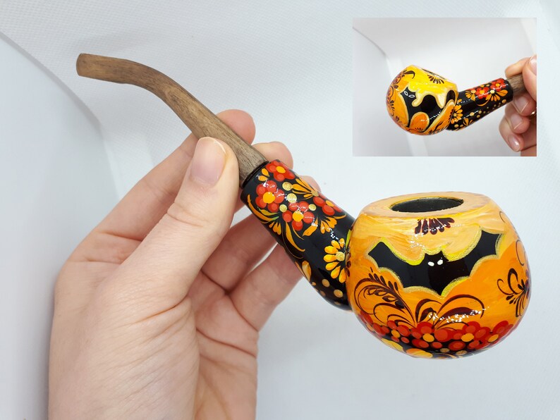 Halloween Smoking Pipe Black Flying Bat Smoking Bowl Black Etsy