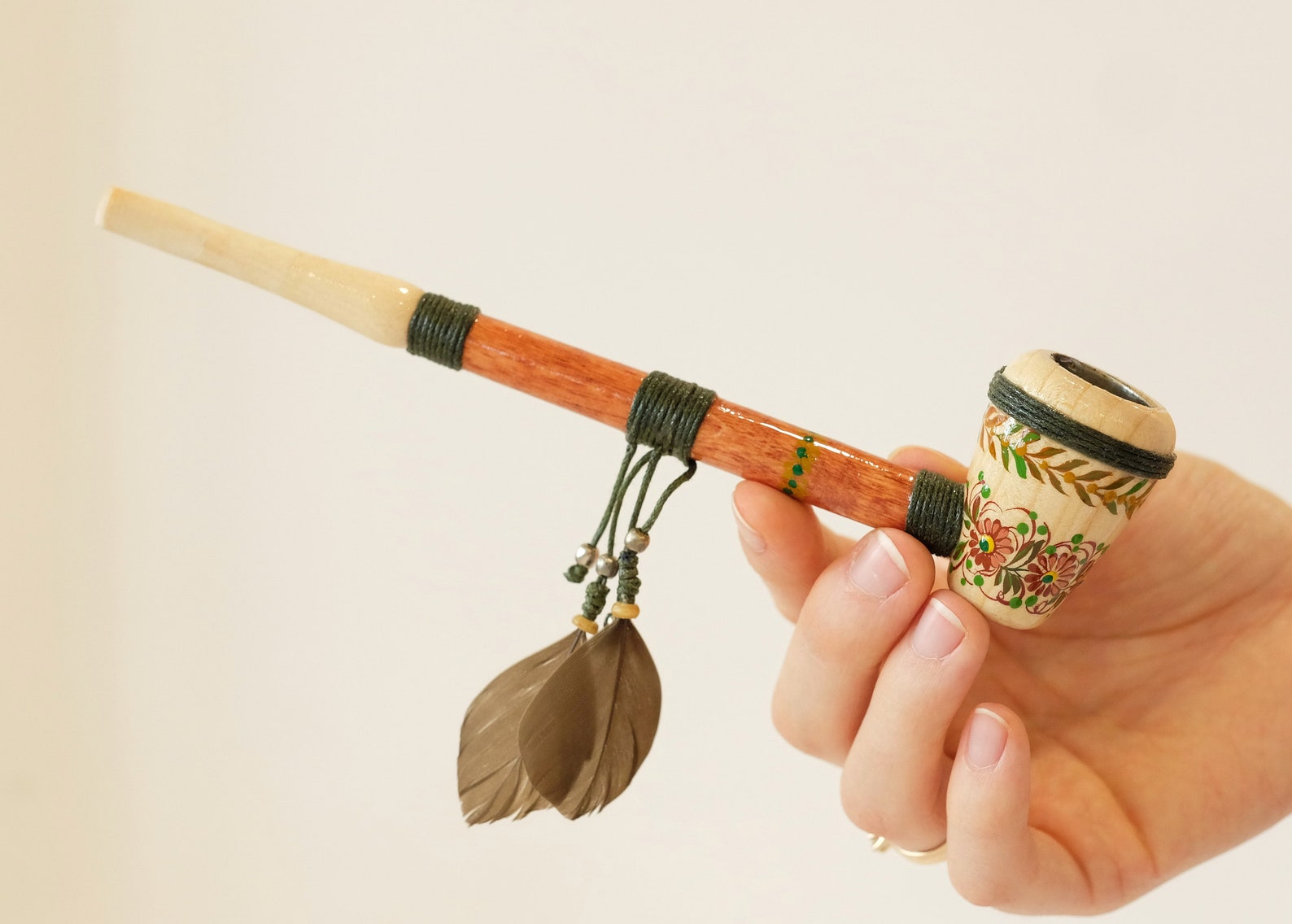 Wooden smoking pipe Native American pipe Indian peace pipe | Etsy