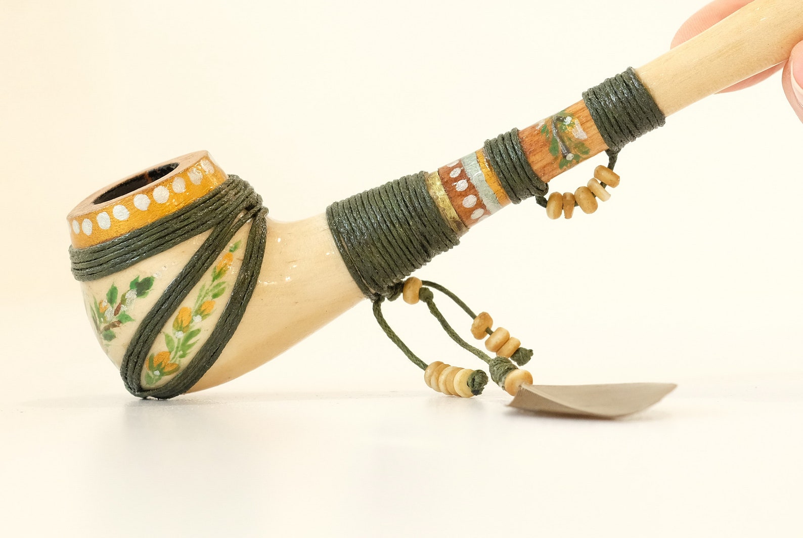 Native American peace pipe Indian smoking pipe Wooden Etsy