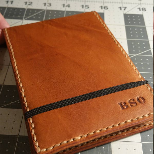 Reporters or Flip Style Notebook Leather Cover - Refillable