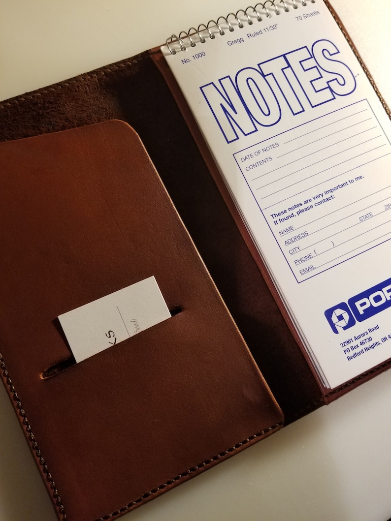 Portage Reporter Notebook Leather Cover for Lefties Too Etsy UK