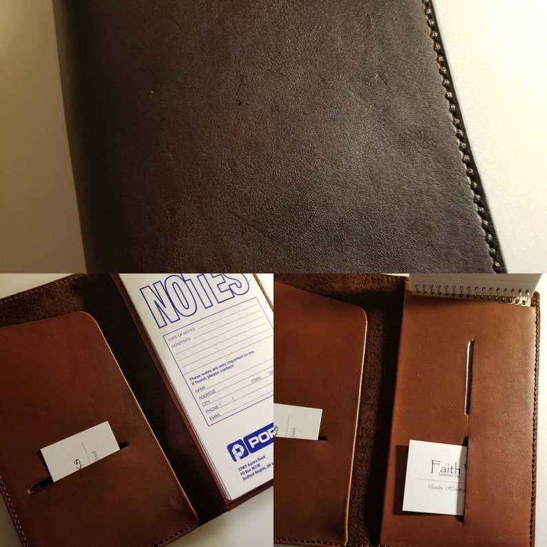 Portage Reporter Notebook Leather Cover for Lefties Too Etsy UK