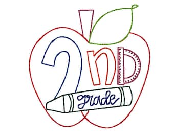 Maglietta per il ritorno a scuola delle bambine di seconda elementare, maglietta per il primo giorno di scuola, completo per il ritorno a scuola, maglietta per la scuola delle bambine, maglietta per le bambine di seconda elementare