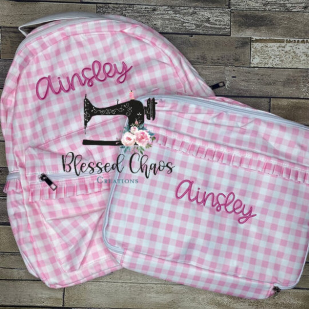 Personalized Embroidered Kids Backpack, Monogrammed School Backpack ...
