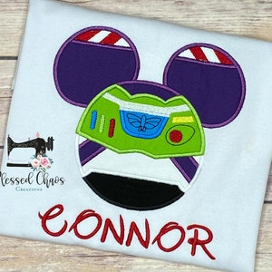 Inspired Toy Story Buzz Lightyear Mickey Head Shirt, Boys Disney Shirt, Disney Family Vacation