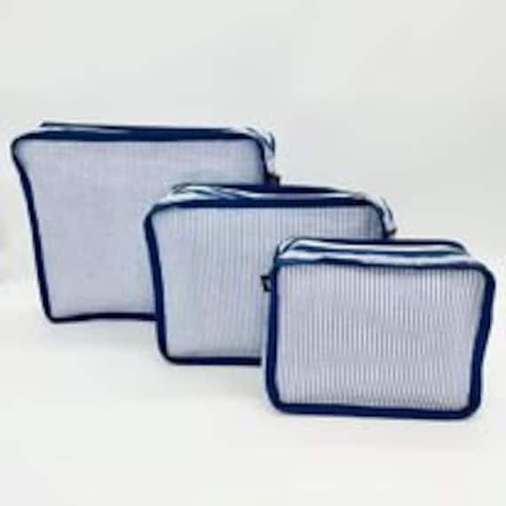 Personalized Seersucker Packing Cubes Monogrammed Travel Cubes Packing Organization for Kids Kids Travel Cubes Vacation Packing Cubes Etsy UK