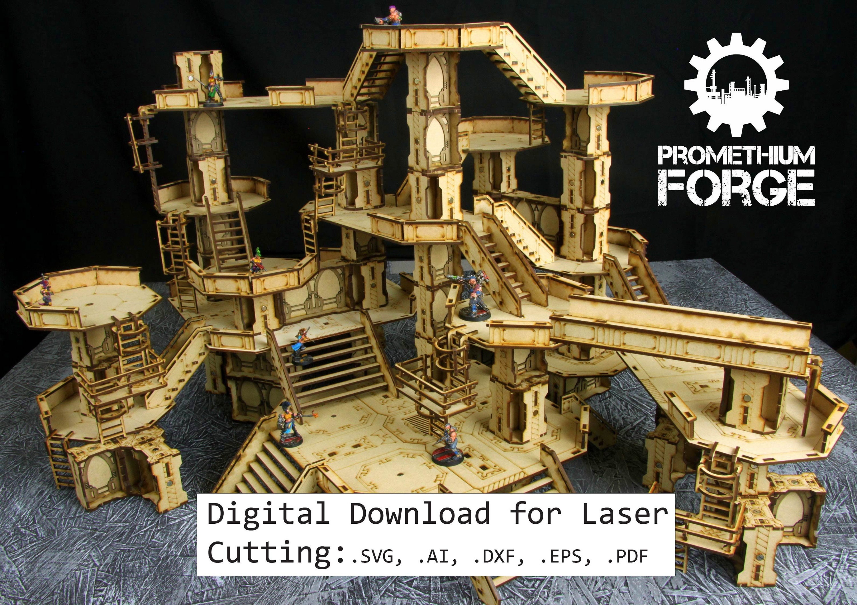 Sector Magneticus Complete Set - Digital Download for Laser Cutting (.svg, .ai, .dxf, .eps, .pdf)