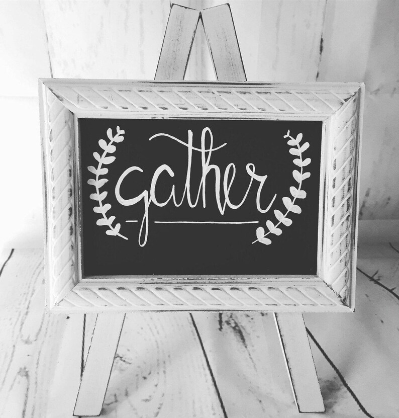 Gather Sign Dining Room Decor Wedding Party Chalkboard