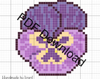 Modèle de pensée au point de croix - Etsy France