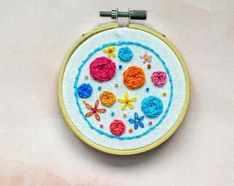Mini Embroidery Hoop | Handmade | Floral