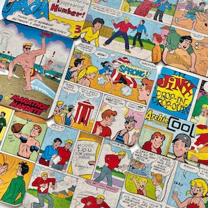 Comic Wooden Coasters | Archie, Jughead, Betty, Veronica, Dilton, Reggie, Riverdale
