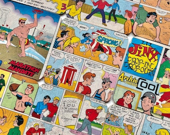 Comic Wooden Coasters | Archie, Jughead, Betty, Veronica, Dilton, Reggie, Riverdale