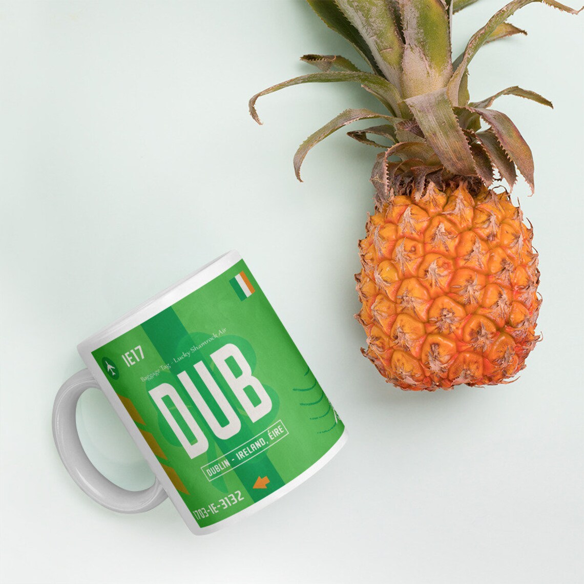 Dublin Airport Tag Mug Personalised Mug DUB Airport Code Etsy