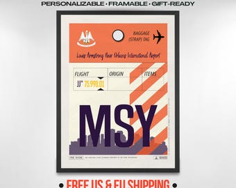 オニュ ONEW THE LIVE 香港 トレカ ポスター スローガン 紙飛行機 New Orleans MSY Airport Code Poster, Vintage Style Travel Art - Etsy