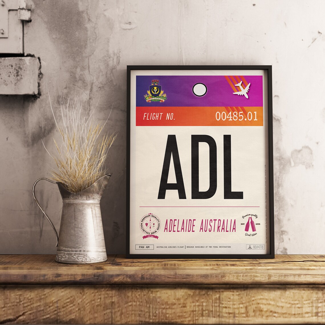 Adelaide Airport Tag Australia Travel Poster ADL Luggage Etsy adelaide-airport-tag-australia-travel-poster-adl-luggage-etsy