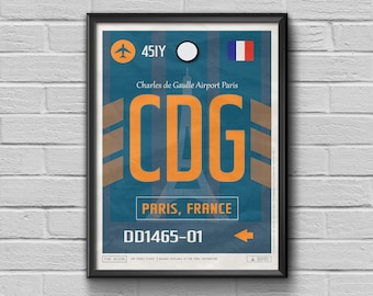 tag/ポスター Shenzhen Airport Code Poster, Vintage SZX Luggage Tag Art - Etsy