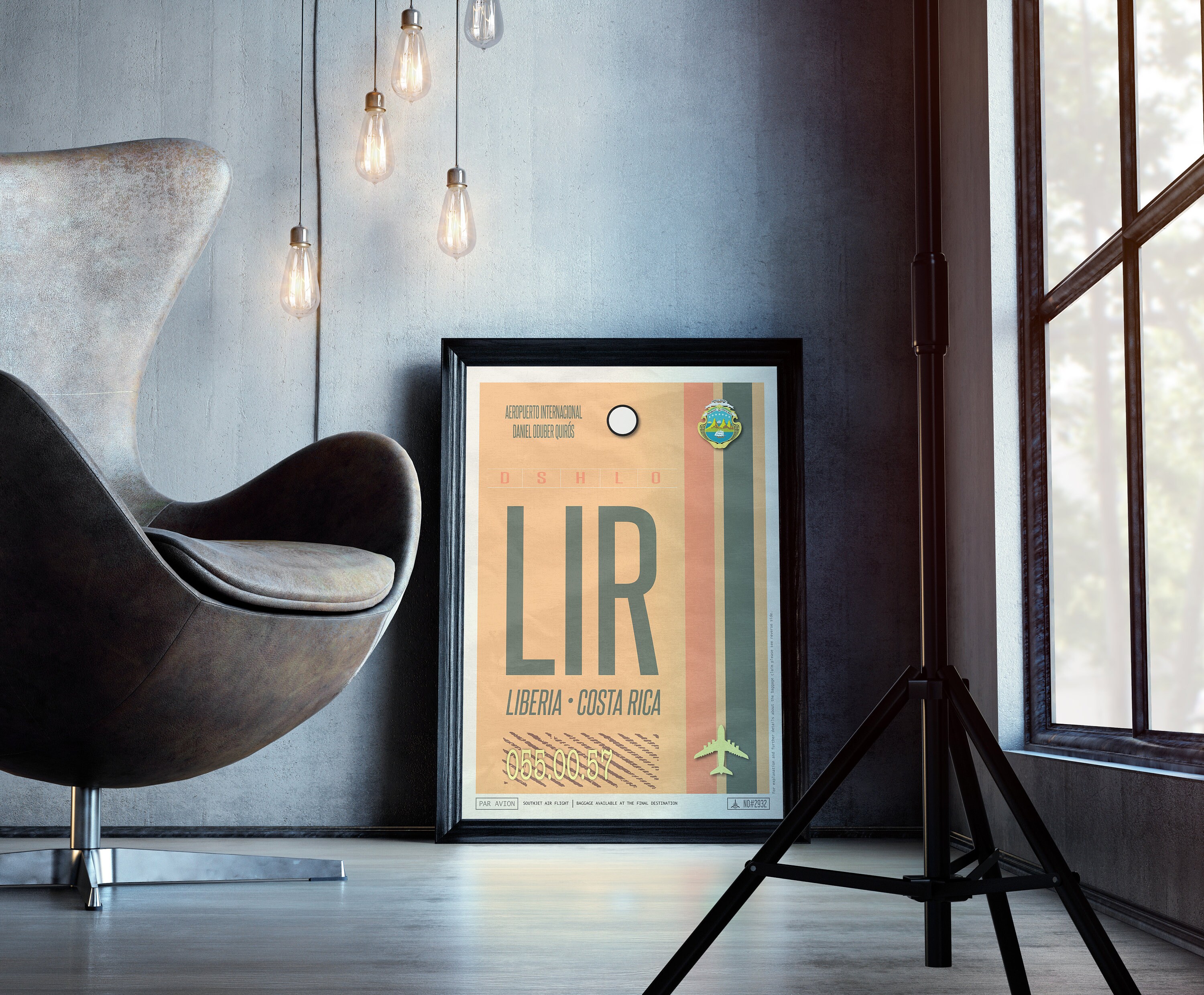 Liberia Airport Code Costa Rica Travel Poster Liberia Etsy