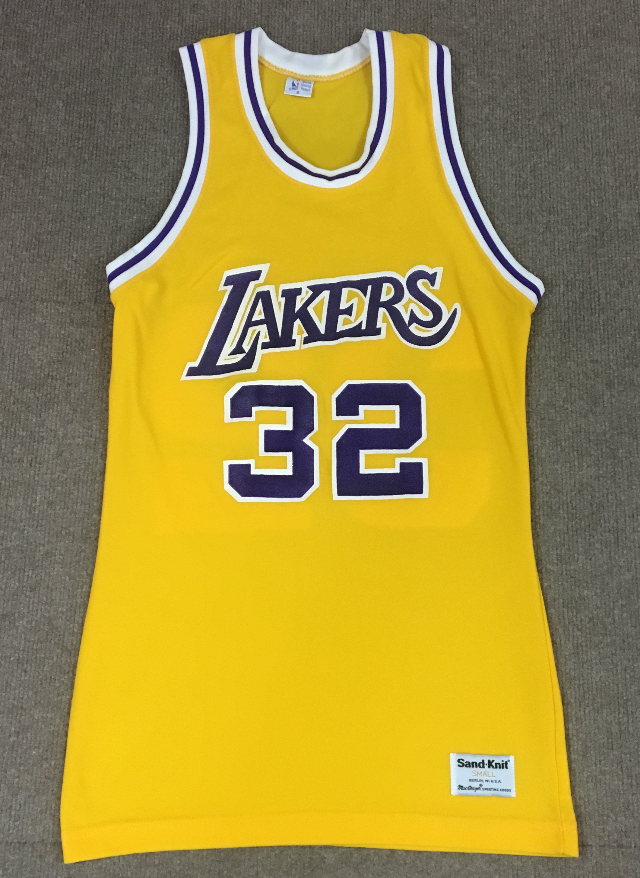 magic johnson lakers jersey
